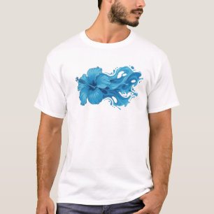 Camiseta Flor Abstrata Moderna 10 Design de Arte