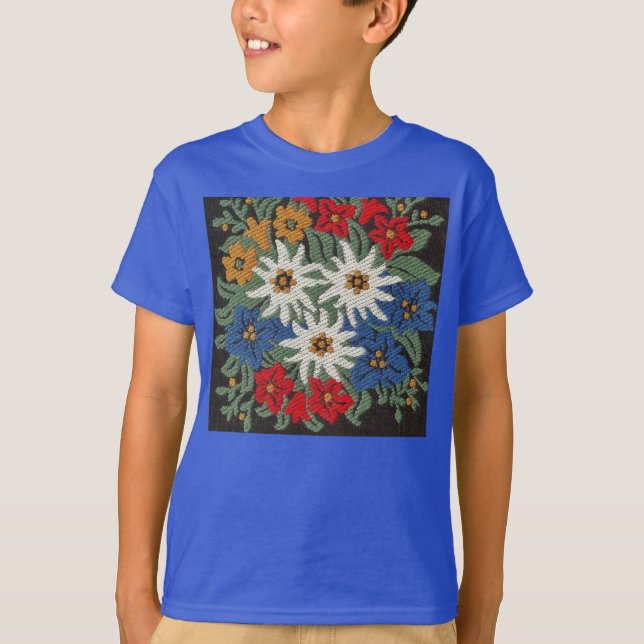Camiseta Flor alpina suíça de Edelweiss (Frente)