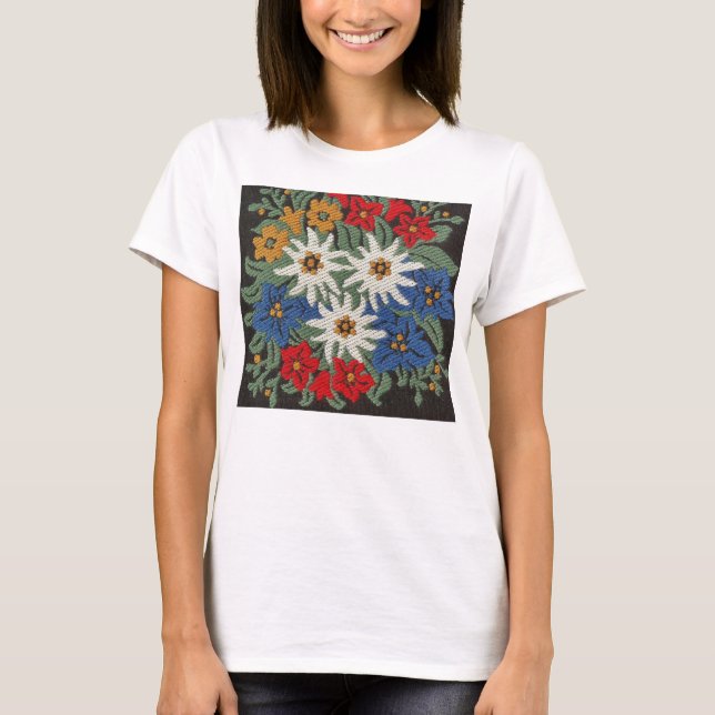 Camiseta Flor alpino suíço Edelweiss (Frente)