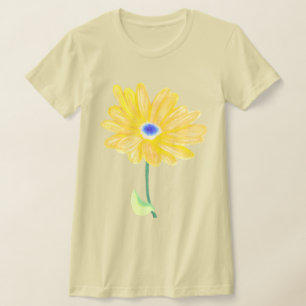 Camiseta Flor Amarela de Verão