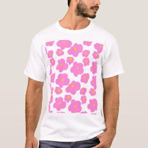 Camiseta Flor amarela rosa margarida moderna padrão elegant