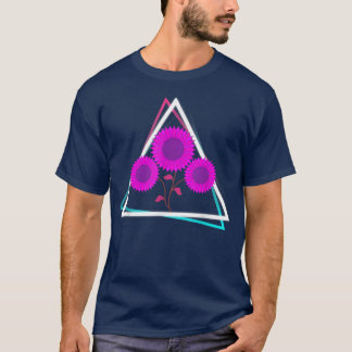 Camiseta Flor Amarelo Retro 90s Art Vaporwave Hippie Sunfl