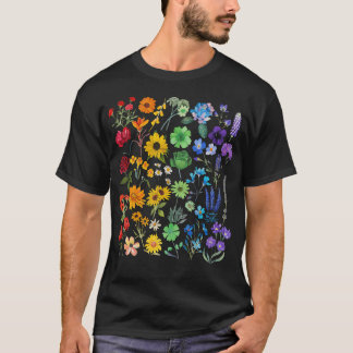 Camiseta Flor Arco-Íris Orgulho Lgbt 1