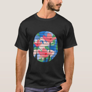 Camiseta Flor Art Lotus Flor Pintura Floral