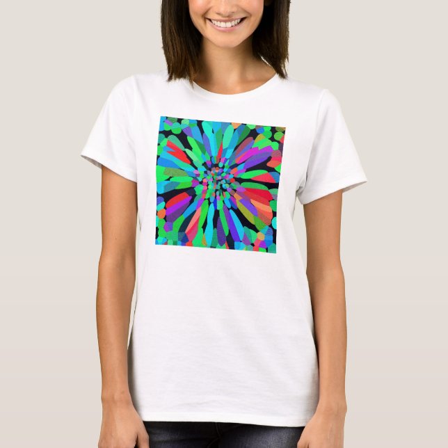 Camiseta Flor Azul (Frente)