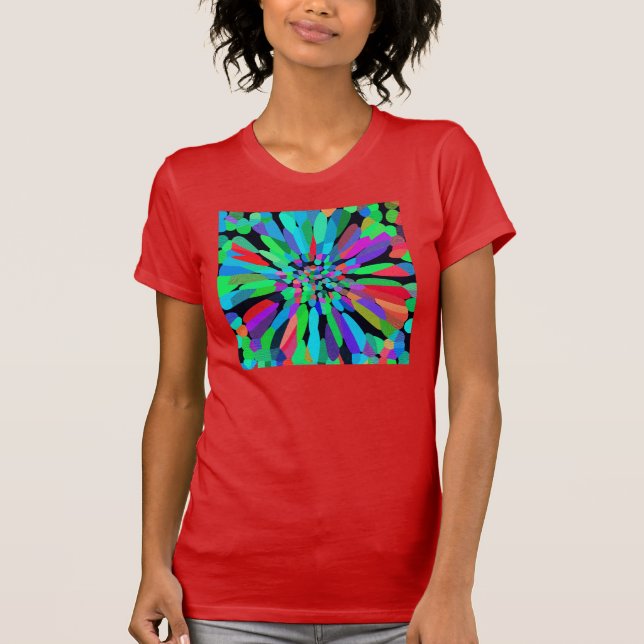 Camiseta Flor Azul (Frente)