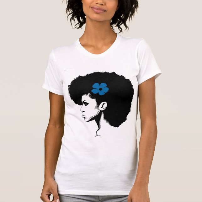 Camiseta Flor Azul (Frente)