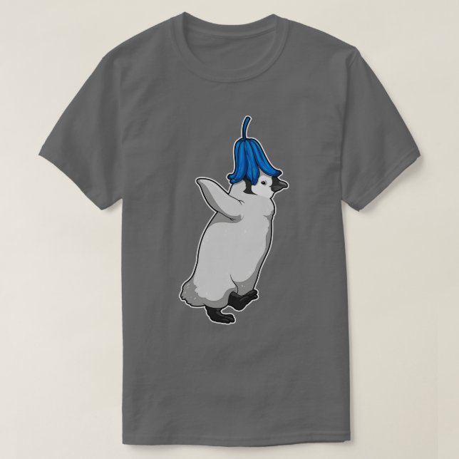 Camiseta Flor Bluebell para pinguins (Frente do Design)