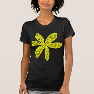 Camiseta Flor bonito - Amarelo