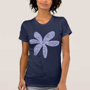Camiseta Flor bonito - azul de pó