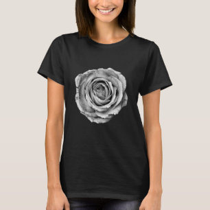 Camiseta Flor Bonito rosa, Preta E Branca