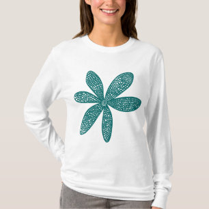 Camiseta Flor bonito - verde de musgo