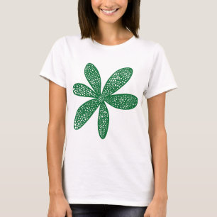 Camiseta Flor bonito - Verde Floresta