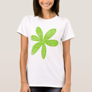 Camiseta Flor bonito - Verde marciano