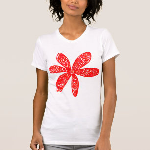 Camiseta Flor bonito - Vermelho