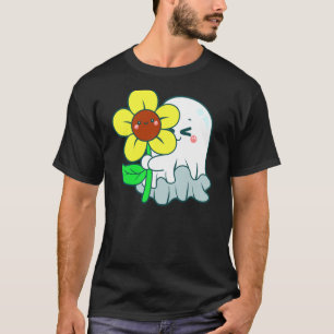 Camiseta Flor Boo Aniversário Menina Gêmea Coquette Coração