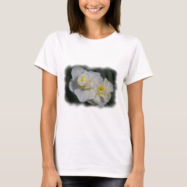 Camiseta Flor branca (Frente)