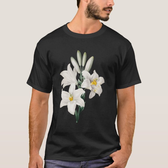 Camiseta Flor branca Madonna Lily (Frente)