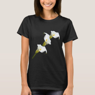 Camiseta Flor Branco Calla Lilly Floral