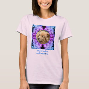 Camiseta Flor Brilhante Crie sua própria foto