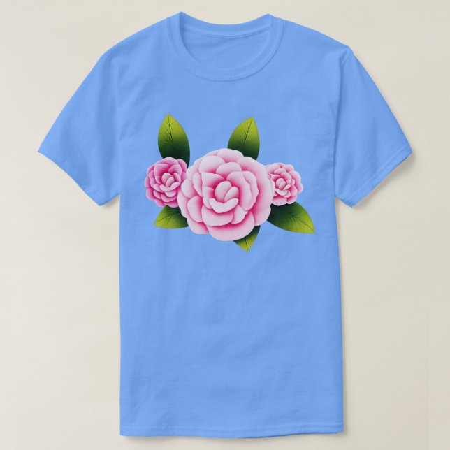 Camiseta Flor Camellia (Frente do Design)