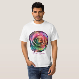 Camiseta Flor Celestial: Rosa de Alienígena