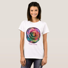 Camiseta Flor Celestial: Rosa de Alienígena