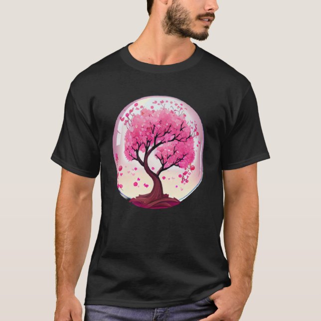 Camiseta Flor com confiança neste brilho do florescente cer (Frente)