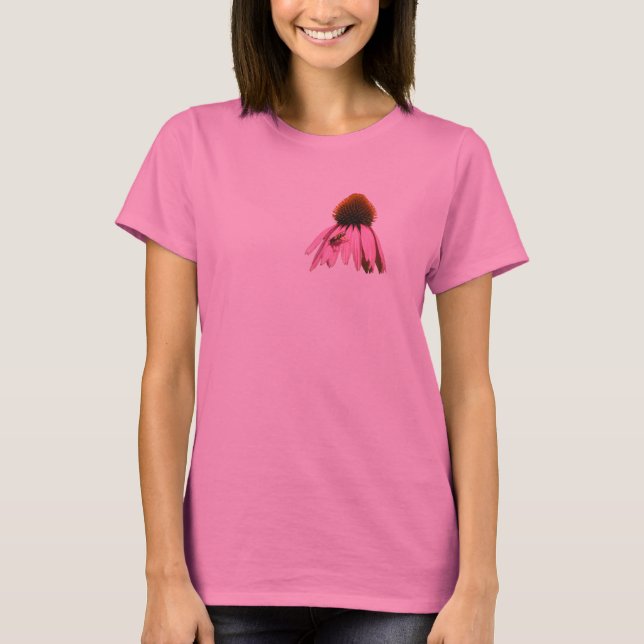 Camiseta Flor com Hoverfly (Frente)