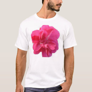 Camiseta flor cor-de-rosa