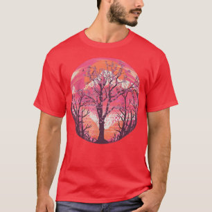 Camiseta Flor Cor-de-rosa Flor Japonês Sakura Japão Cherry