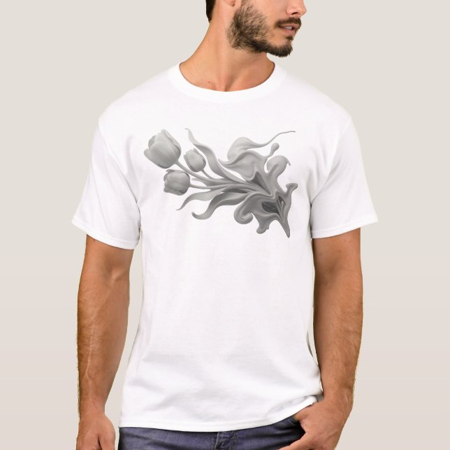 Camiseta Flor CREATIVA ABSTRATA Design Original (Frente)