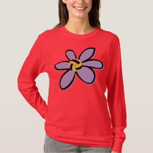 Camiseta Flor da bola de pólo aquático - design 2