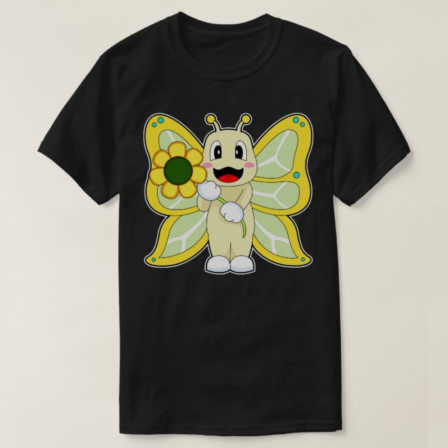 Camiseta Flor da Borboleta (Frente do Design)
