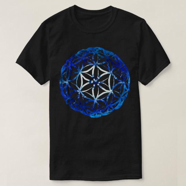 Camiseta Flor Da Esfera De Vida Sagrada Geometria (Frente do Design)