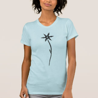 Camiseta flor da estrela do ninja