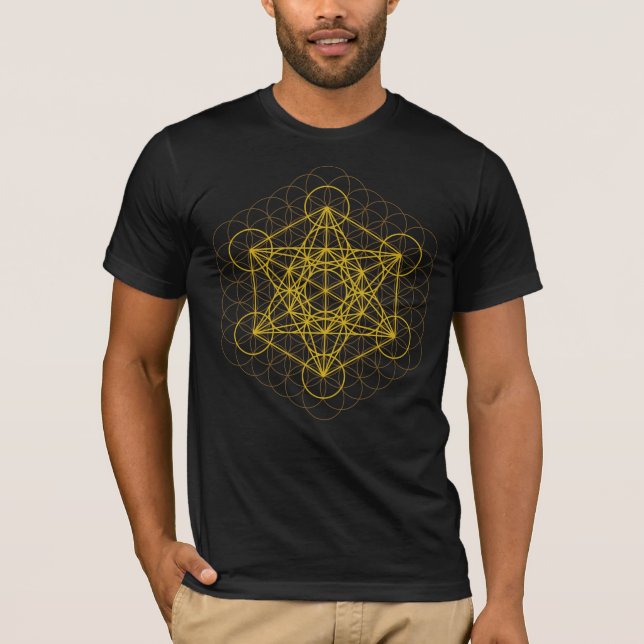 Camiseta flor da geometria sagrada da mandala espiritual da (Frente)