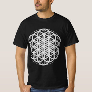 Camiseta flor da geometria sagrada da vida
