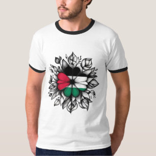 Camiseta Flor da Palestina, Liberdade Palestina, Flores