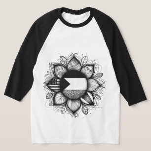 Camiseta Flor da Palestina, Palestina Livre, Flor