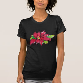Camiseta Flor da Véspera de Natal