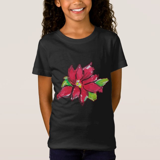 Camiseta Flor da Véspera de Natal (Frente)