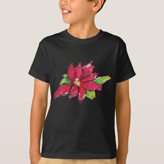 Camiseta Flor da Véspera de Natal (Frente)