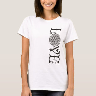 Camiseta Flor da Vida - Alface do amor tatuagem negra