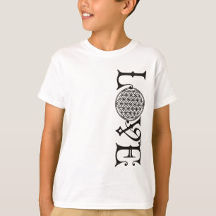 Camiseta Flor da Vida - Alface do amor tatuagem negra