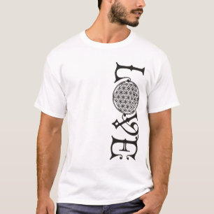 Camiseta Flor da Vida - Alface do amor tatuagem negra