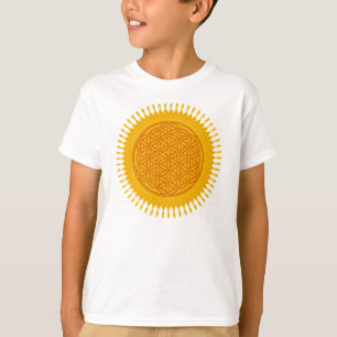 Camiseta Flor da Vida - amarelo ensolarado