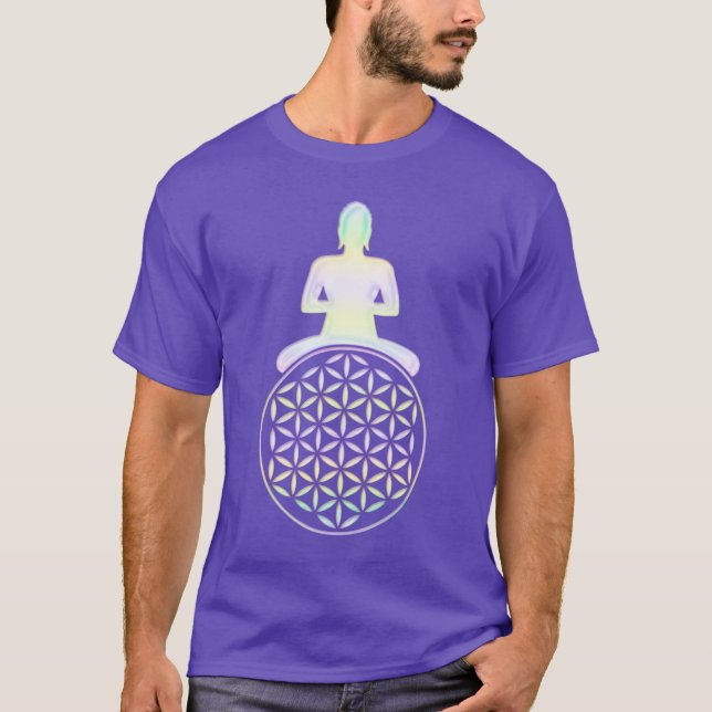 Camiseta Flor da Vida / Blume des Lebens - Buda (Frente)