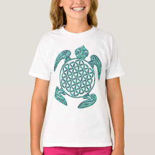 Camiseta Flor da Vida / Blume des Lebens tartaruga