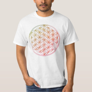 Camiseta Flor Da Vida colorido